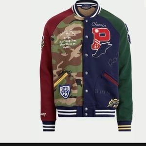 Polo Ralph Lauren men’s patchwork baseball jacket
